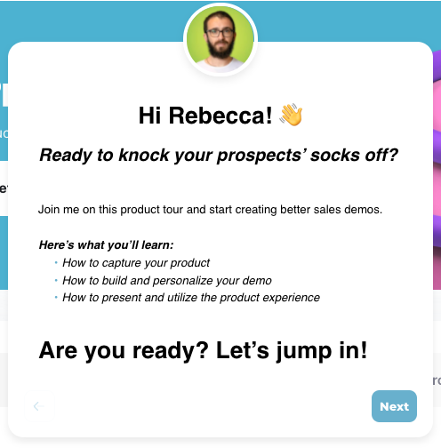 better product tour annotation example