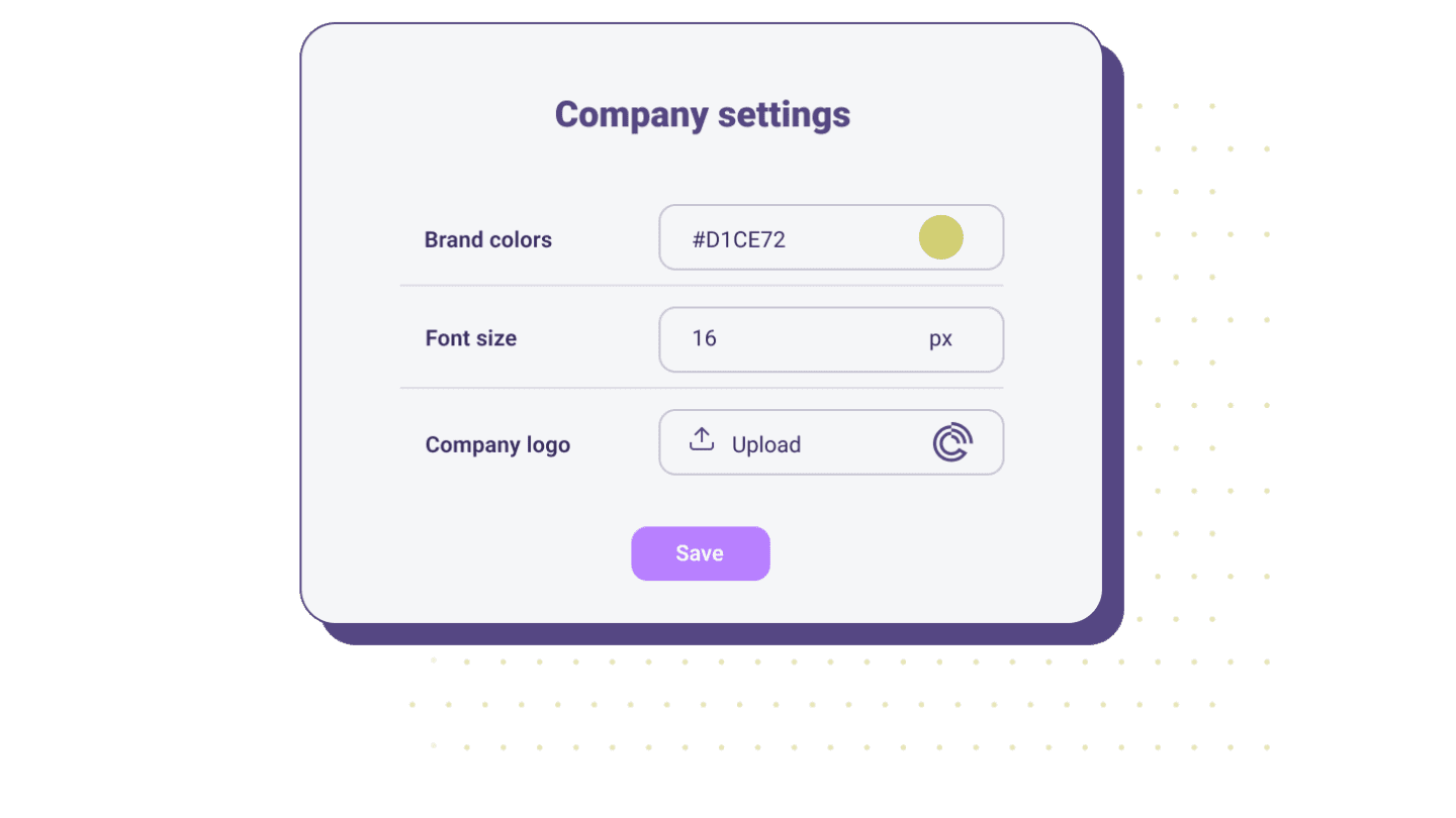 walnut company settings