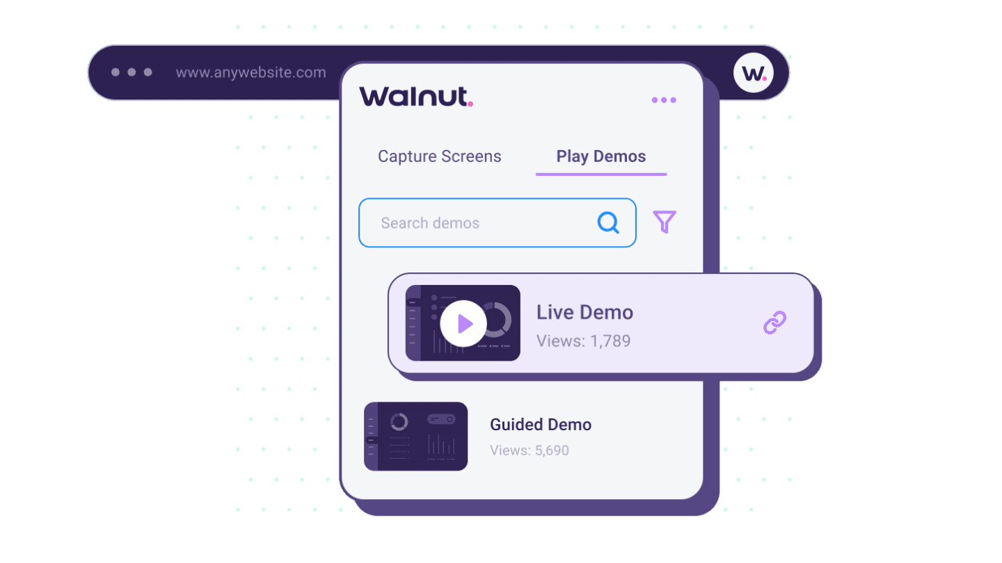 present live walnut demos