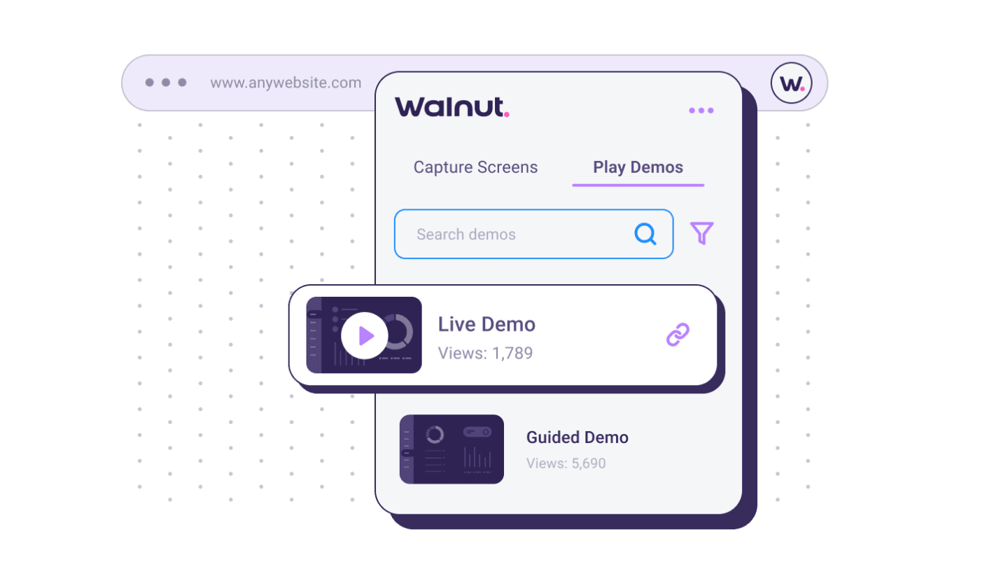 Walnut demos for live calls