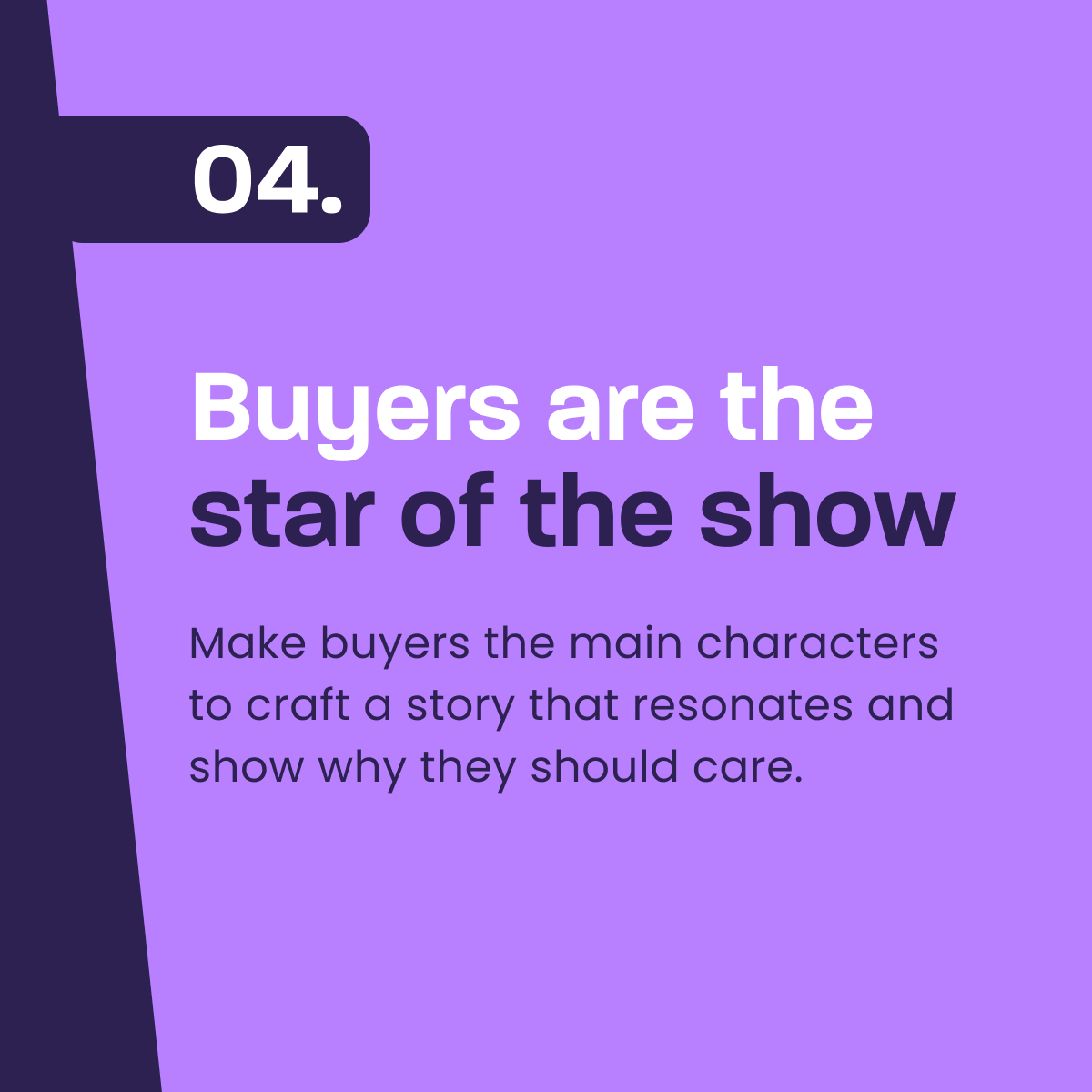 product storytelling— make it relatable