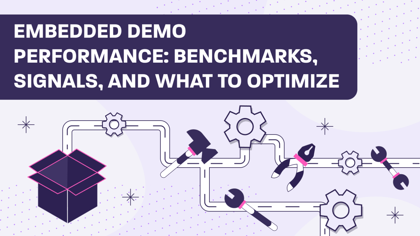 "Real-world benchmarks for embedded demo performance across funnel stages. See what top 15% performers do differently and how to optimize yours.