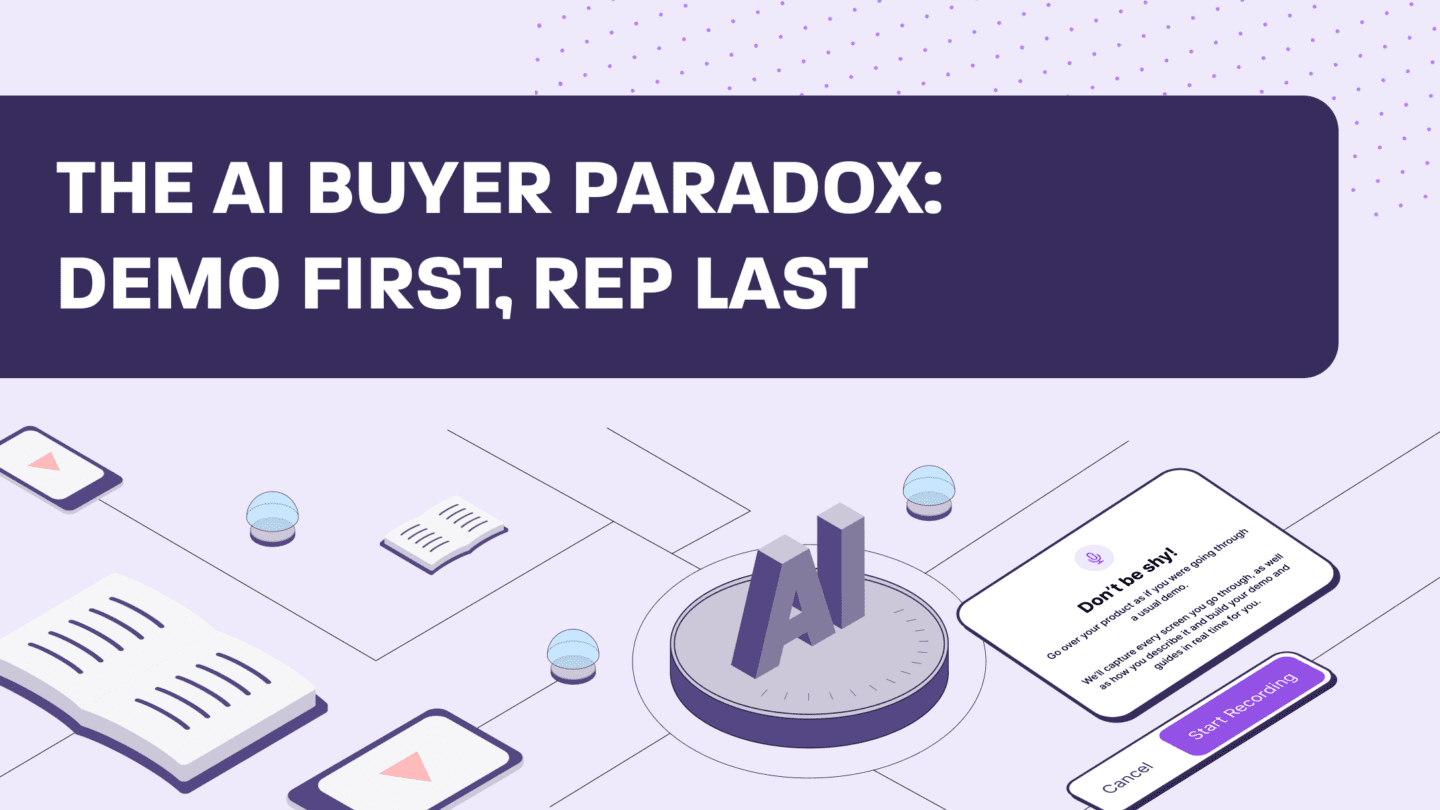 The AI Buyer Paradox: Demo First, Rep Last
